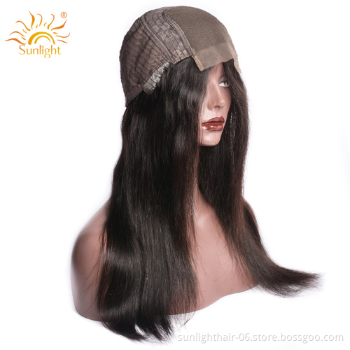 2020 wholesale 4x4 closure wig Pre Plucked high quality Swiss HD Transparent lace closure real human hair for black women